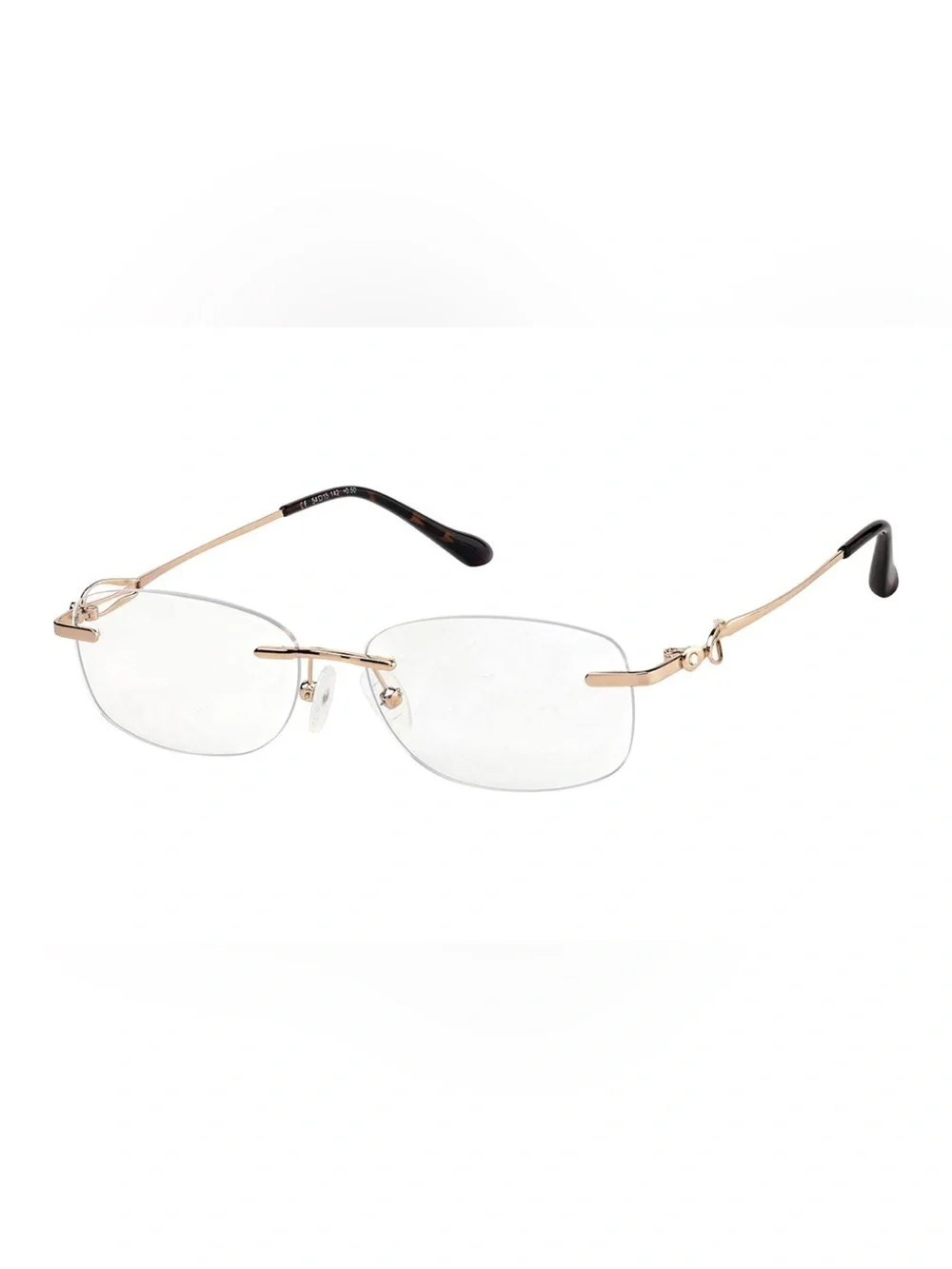 Zenni Rose Gold Oval Reading Glasses (+1.00)